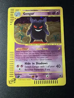 Pokemon Gengar Holo 13/165 Expedition E-series 2002 Vintage Rare English Card - Image 1