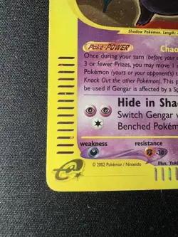 Pokemon Gengar Holo 13/165 Expedition E-series 2002 Vintage Rare English Card - Image 5