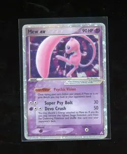 2006 Pokemon EX Holon Phantoms Mew EX Holo Foil Rare 100/110 - Image 1