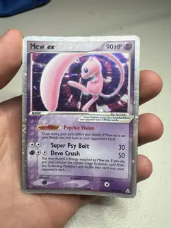 2006 Pokemon EX Holon Phantoms Mew EX Holo Foil Rare 100/110 - Image 3