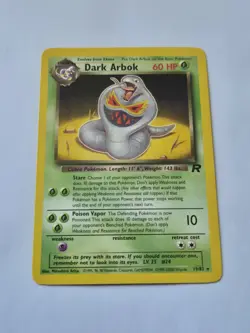 Pokemon Dark Arbok Card 19/82 Team Rocket Non-Holo Rare Vintage WOTC - Image 1