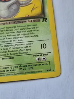 Pokemon Dark Arbok Card 19/82 Team Rocket Non-Holo Rare Vintage WOTC - Image 3
