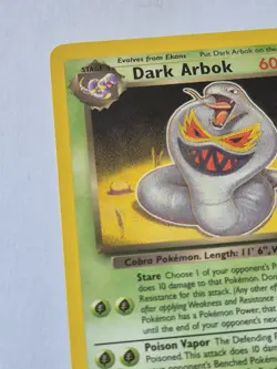 Pokemon Dark Arbok Card 19/82 Team Rocket Non-Holo Rare Vintage WOTC - Image 5