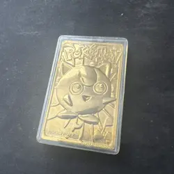 Jigglypuff 1999 Pokemon 23K Gold Plated Burger King Nintendo Trading Card - Image 1