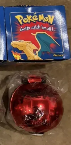 1999 Pokemon Charizard 23K Gold Plated Card & Pokeball SEALED From Burger King - Image 4
