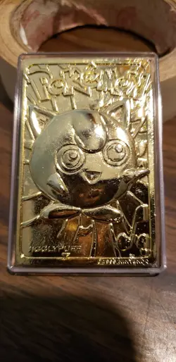 Pokemon 23K Gold Plated Mewtwo Trading Card 1999 Burger King Limited Edition - Image 3