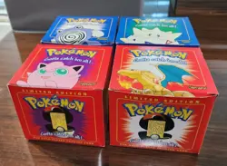 Pokemon 23K Gold Plated Trading Cards 1999 Burger King Promotion Set of 4 - Image 2