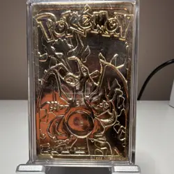 Nintendo Burger King Charizard 1999 23 Karat Gold-Plated Metal Card Limited - Image 2