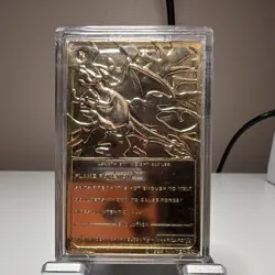 Nintendo Burger King Charizard 1999 23 Karat Gold-Plated Metal Card Limited - Image 3