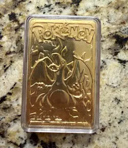 1999 Burger King Charizard Promo Pokemon TCG Standard Gold Foil Metal Card - Image 1