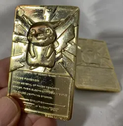 2 Pikachu Burger King Pokemon 23K Gold-Plated Trading Cards & 6 BK Pokemon Cards - Image 3