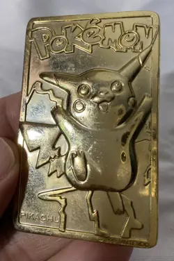 2 Pikachu Burger King Pokemon 23K Gold-Plated Trading Cards & 6 BK Pokemon Cards - Image 5