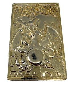 1999 Pokemon Charizard 23K Gold Plated Trading Card Limited Edition Burger King - Image 3