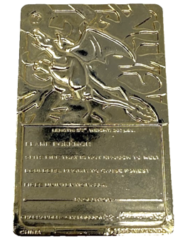 1999 Pokemon Charizard 23K Gold Plated Trading Card Limited Edition Burger King - Image 4