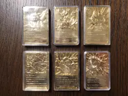 Pokemon Gold-Plated Burger King Promo Cards All Six (Charizard Pikachu Togepi +) - Image 3