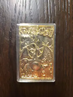 Pokemon Gold-Plated Burger King Promo Cards All Six (Charizard Pikachu Togepi +) - Image 5