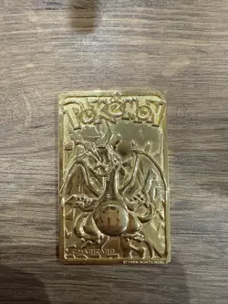 1999 Pokemon 23K Gold Plated Trading Card - #6 Charizard - Burger King Edition - Image 1