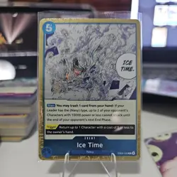 4x Ice Time EB04-028 Rare - The Azure Sea's Seven OP14 - One Piece TCG Playset - Image 1