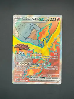 208/182 Team Rocket's Moltres ex STAMPED - Pokemon TCG: Destined Rivals - NM/M - Image 1