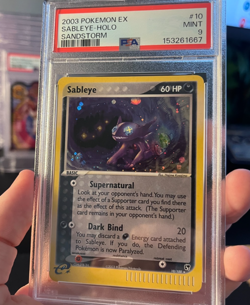 Pokemon 2003 EX Sandstorm Sableye Holo Rare 10/100 PSA 9 MINT - BRAND NEW CERT! - Image 2