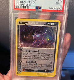 Pokemon 2003 EX Sandstorm Sableye Holo Rare 10/100 PSA 9 MINT - BRAND NEW CERT! - Image 3