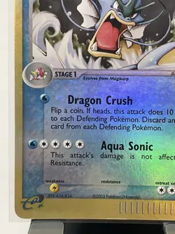 Gyarados Pokemon TCG EX Dragon 32/97 Reverse Holo Uncommon English 2003 100 HP - Image 5