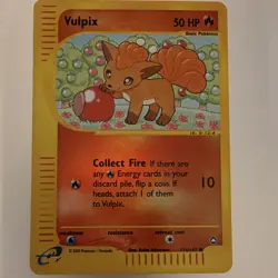 Pokemon TCG Vulpix 116/147 Aquapolis Common Reverse Holo E-Reader 50 HP English - Image 1
