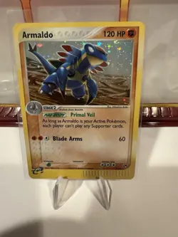 Pokemon TCG - Armaldo - 1/100 - Holo Rare with SWIRL - Sandstorm (e-Series) - NM - Image 1