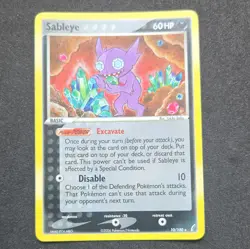 Pokemon TCG Sableye EX Crystal Guardians 10/100 Holo Rare 2006 NM!!! - Image 1