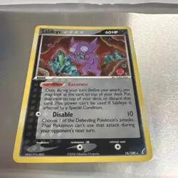 Pokemon TCG Crystal Guardians Sableye 10/100 Holo Rare 60HP Eng 2006 - Image 2