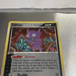 Pokemon TCG Crystal Guardians Sableye 10/100 Holo Rare 60HP Eng 2006 - Image 3