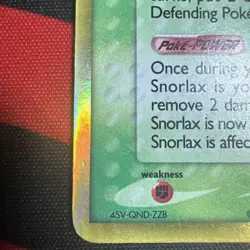 Pokemon TCG Snorlax Dragon Frontiers 10/101 Reverse Holo Rare Stamped LP. - Image 4