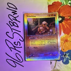 Growlithe 65/100 Pokemon TCG Reverse Holo Sandstorm 2003 MP - Image 1