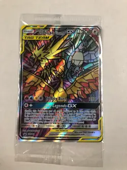 Moltres Zapdos Articuno GX Hidden Fates Pokemon Black Star Promo SM210 - SEALED - Image 1