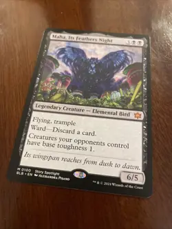 Maha, Its Feathers Night Bloomburrow Regular Mythic NM MTG #100 - Image 3
