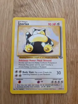 Pokemon TCG Snorlax Jungle Card 27/64 Unlimited Rare - Image 1