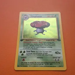 Pokemon TCG Vileplume Holo Unlimited Rare Card Jungle 15/64 1st Edition NM - Image 2