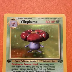 Pokemon TCG Vileplume Holo Unlimited Rare Card Jungle 15/64 1st Edition NM - Image 3