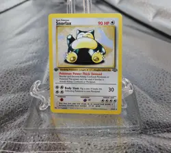 Pokemon TCG Snorlax Card 27/64 Jungle Set 1st Edition Rare NM/LP+ Vintage WotC - Image 1