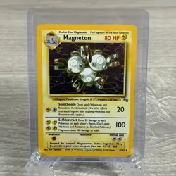 Pokemon TCG Magneton Fossil Holo Card 11/62 Unlimited Rare NM Wotc Card - Image 1