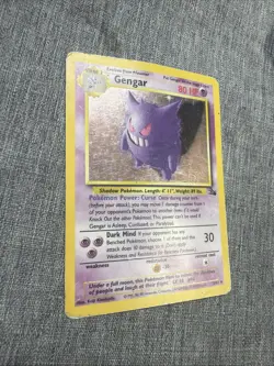 Pokemon Gengar TCG Fossil Holo Card 5/62 Unlimited Holo Rare - Image 4