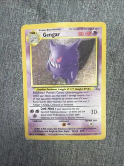 Pokemon Gengar TCG Fossil Holo Card 5/62 Unlimited Holo Rare - Image 5