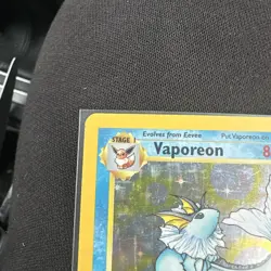 Vaporeon 12/64 Jungle Unlimited Holo Rare 80 HP English 1999 Pokemon TCG - Image 2