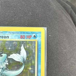 Vaporeon 12/64 Jungle Unlimited Holo Rare 80 HP English 1999 Pokemon TCG - Image 3