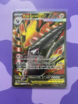 Pokemon TCG Mega Excadrill ex 103/084 Full Art Pitch Black Near Mint - Image 1