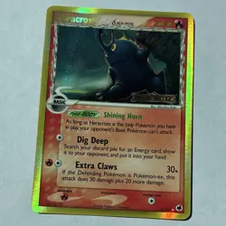 Pokemon TCG Heracross Delta Species EX Dragon Frontiers 3/101 Holo - Image 1