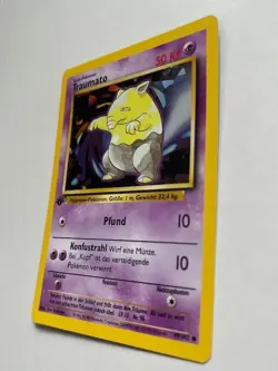 1st Edition Traumato Drowzee 49/102 German Base Set WOTC Pokemon Card NM - Image 2