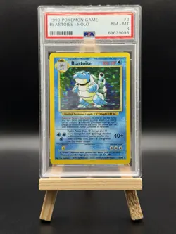 Pokemon TCG: Blastoise 2/102 - 1999 WOTC Base Set Holo - PSA 8 - Image 1