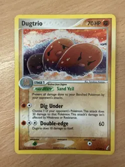 Dugtrio 5/100 Crystal Guardians Non Holo Pokemon TCG NM/LP - Image 1