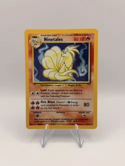 1999 Pokemon Base Set Ninetales 12/102 Holo Rare Vintage WOTC English - Image 1